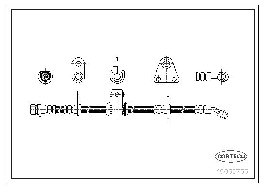 CORTECO 19032753 Brake Hose