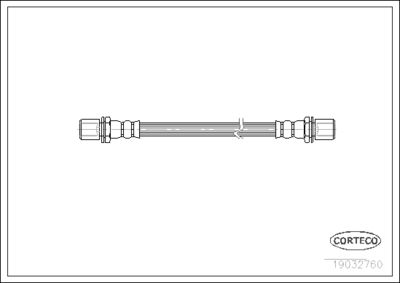 Brake Hose CORTECO 19032760