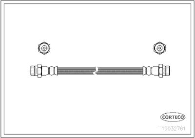 Brake Hose CORTECO 19032761