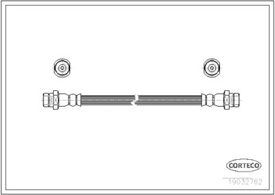 Brake Hose CORTECO 19032762