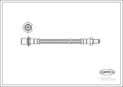 Brake Hose CORTECO 19032764