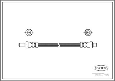 Brake Hose CORTECO 19032765