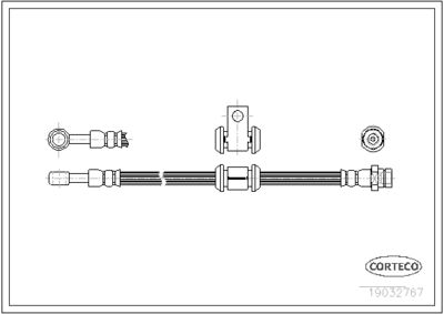 Brake Hose CORTECO 19032767