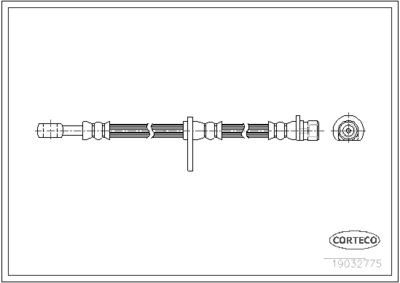 Brake Hose CORTECO 19032775