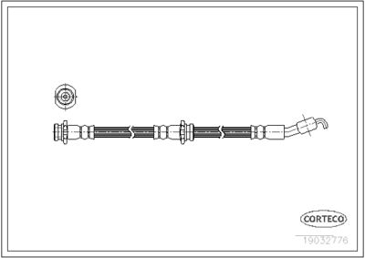 Brake Hose CORTECO 19032776