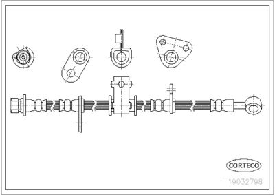 Brake Hose CORTECO 19032798