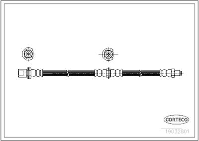 Brake Hose CORTECO 19032801