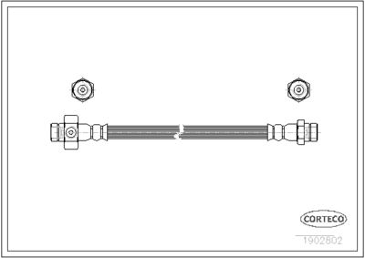 Brake Hose CORTECO 19032802