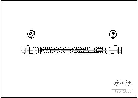 CORTECO 19032803 Brake Hose