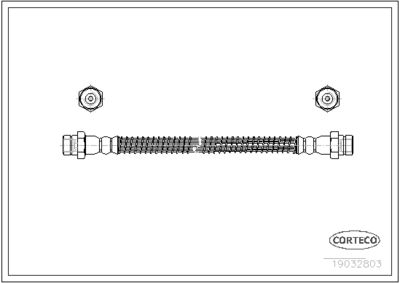 Brake Hose CORTECO 19032803