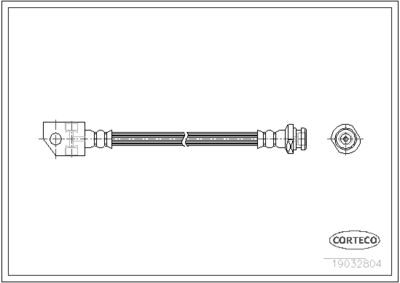 Brake Hose CORTECO 19032804