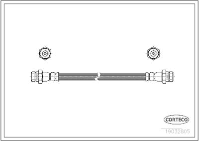 Brake Hose CORTECO 19032805
