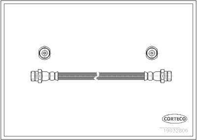 Brake Hose CORTECO 19032806