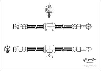 Brake Hose CORTECO 19032807