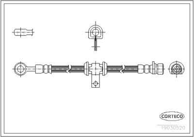 Brake Hose CORTECO 19032808