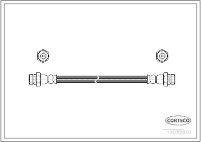 Brake Hose CORTECO 19032810