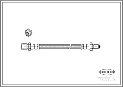 Brake Hose CORTECO 19032815