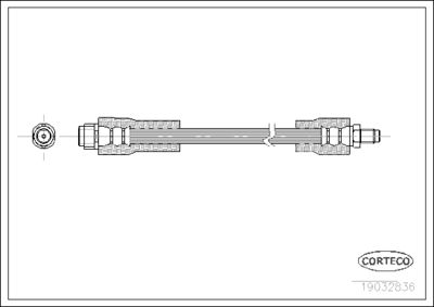 Brake Hose CORTECO 19032836
