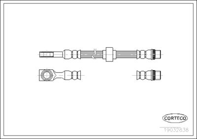 Brake Hose CORTECO 19032838
