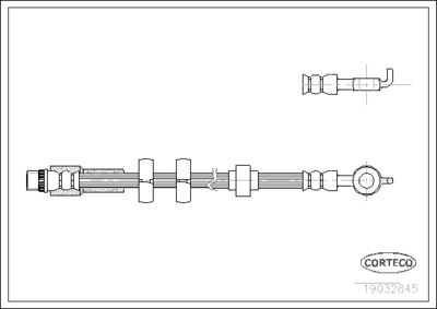 Brake Hose CORTECO 19032845