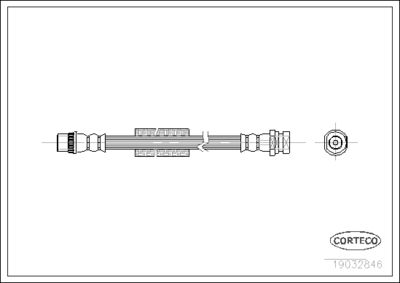 Brake Hose CORTECO 19032846