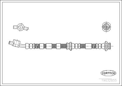 Brake Hose CORTECO 19032855