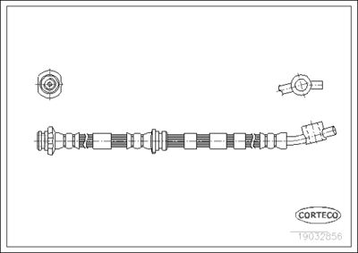 Brake Hose CORTECO 19032856