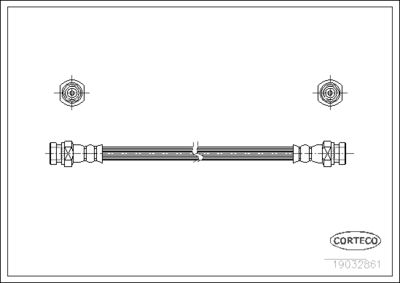 Brake Hose CORTECO 19032861