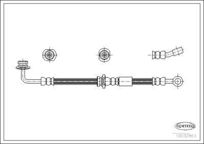 Brake Hose CORTECO 19032863