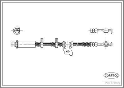 Brake Hose CORTECO 19032868