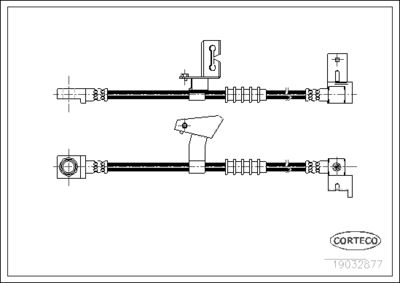 Brake Hose CORTECO 19032877