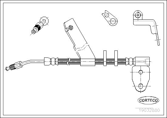 CORTECO 19032880 Brake Hose