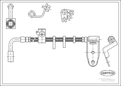 Brake Hose CORTECO 19032881