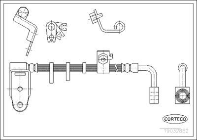 Brake Hose CORTECO 19032882