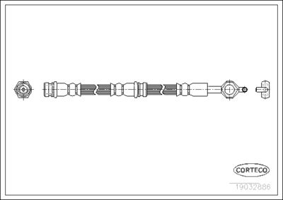 Brake Hose CORTECO 19032886