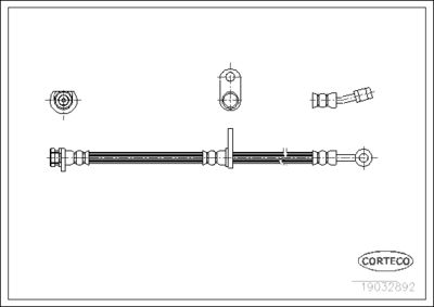 Brake Hose CORTECO 19032892