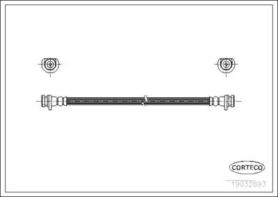Brake Hose CORTECO 19032893