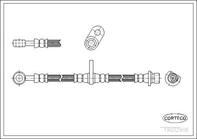 Brake Hose CORTECO 19032906