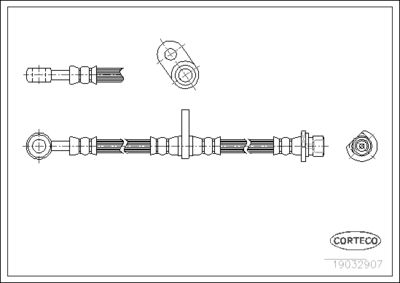 Brake Hose CORTECO 19032907
