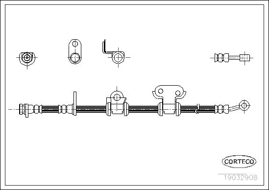 CORTECO 19032908 Brake Hose