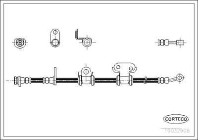 Brake Hose CORTECO 19032908