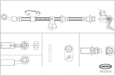 Brake Hose CORTECO 19032909
