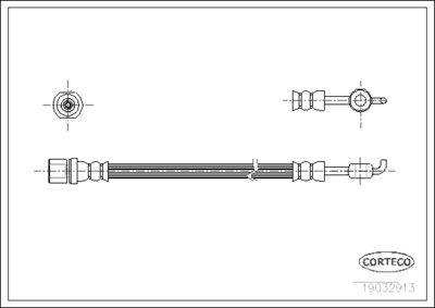 Brake Hose CORTECO 19032913