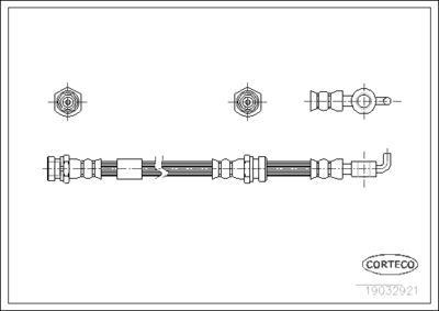 Brake Hose CORTECO 19032921