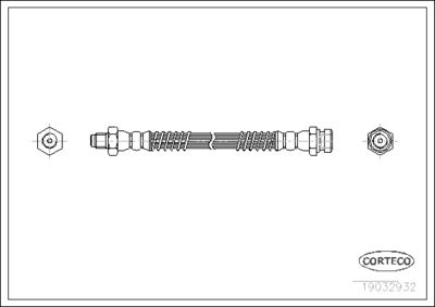 Brake Hose CORTECO 19032932