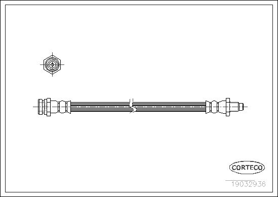CORTECO 19032936 Brake Hose