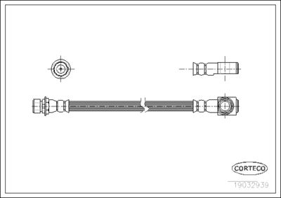 Brake Hose CORTECO 19032939