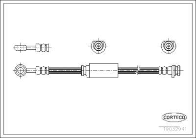 Brake Hose CORTECO 19032941