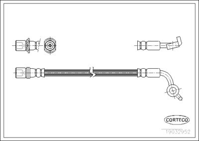 Brake Hose CORTECO 19032952