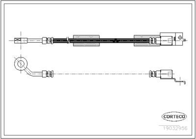 Brake Hose CORTECO 19032956